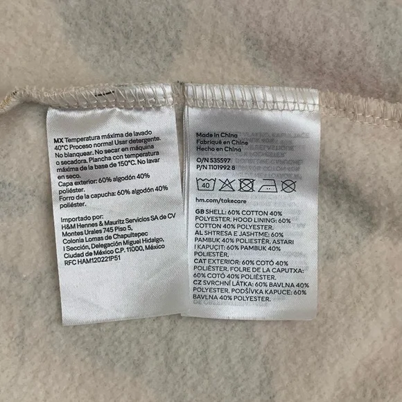 H&M Disney Kids Mickey Mouse & Friends Minnie Girls Hoodie Sz 8-10 - Picture 8 of 8